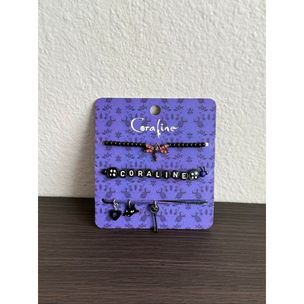 Coraline Dragonfly Icons Bracelet Set